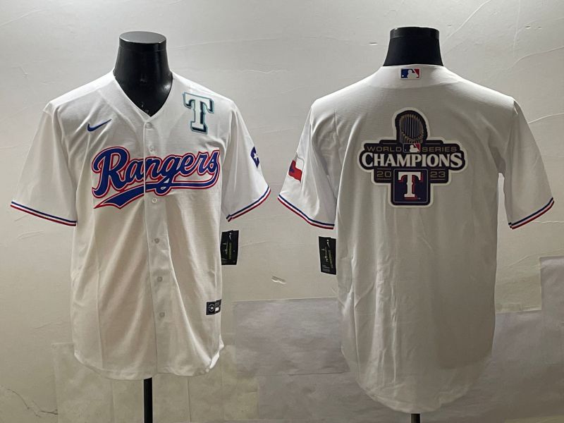 Men Texas Rangers Blank White Game 2025 Nike MLB Jersey style 15->texas rangers->MLB Jersey